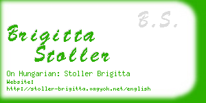 brigitta stoller business card